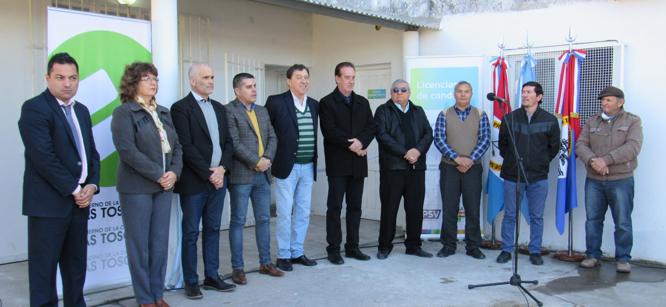 La provincia inauguró en Las Toscas un nuevo Centro de Habilitación de Conductores