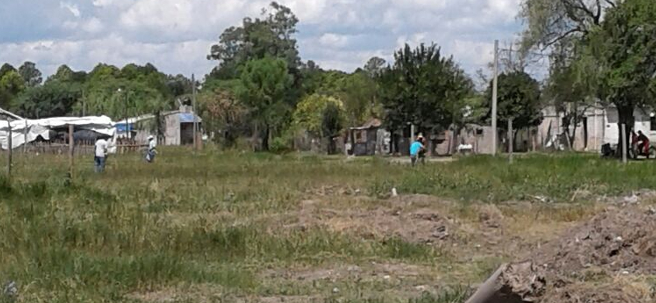 Están usurpando terrenos en barrio La Loma