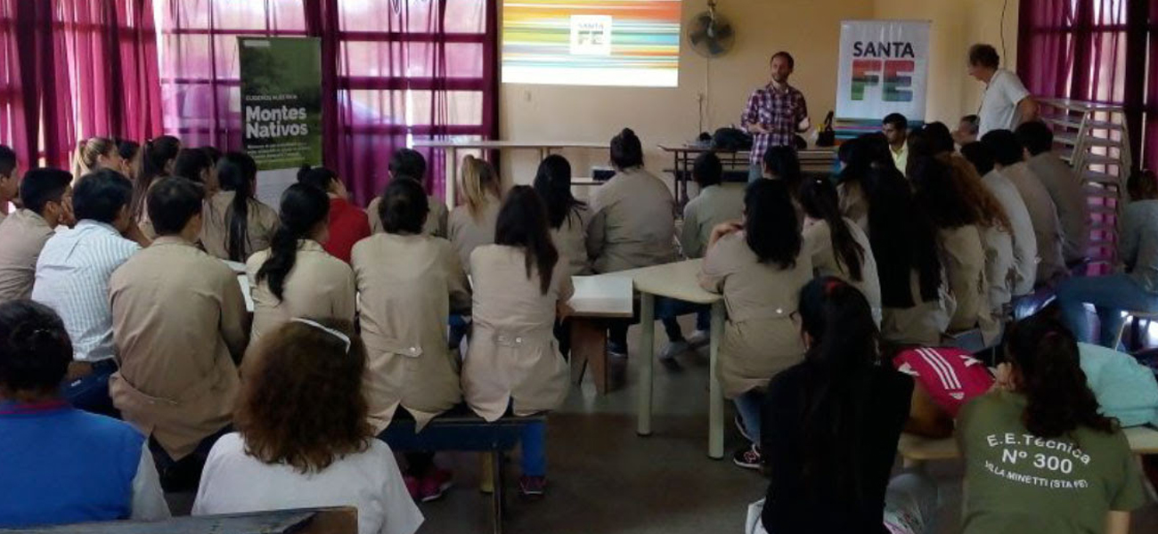 La provincia realizó un ciclo de charlas sobre cambio climático en escuelas del norte santafesino