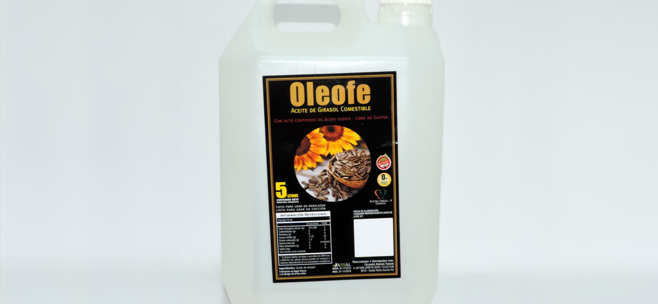 Assal prohibió el producto alimenticio rotulado como Aceite de Girasol Comestible, marca “Oleofe”