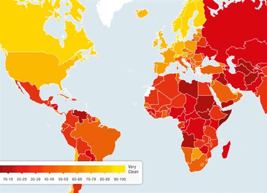 Argentina subió 19 lugares en el ranking global que mide la corrupción