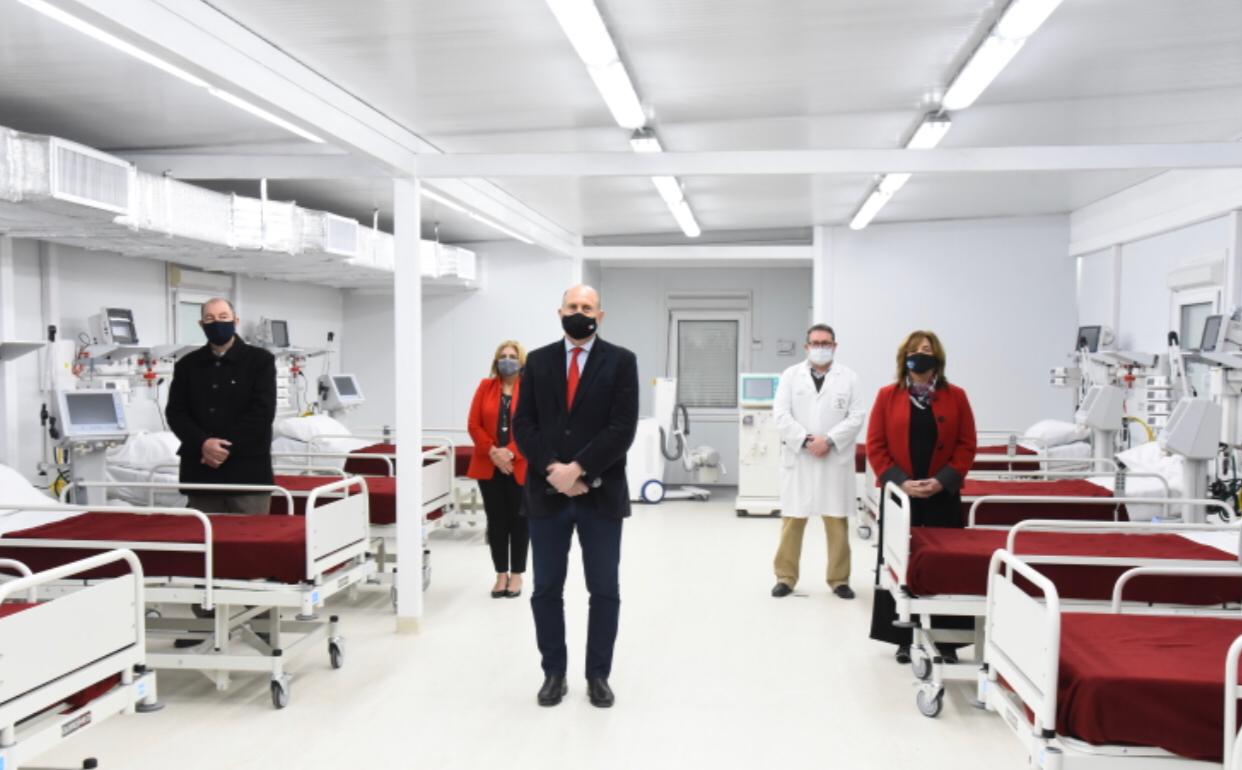 Perotti: «El nuevo hospital Modular de Granadero Baigorria permite sumar 76 camas al sistema de salud público de la provincia»