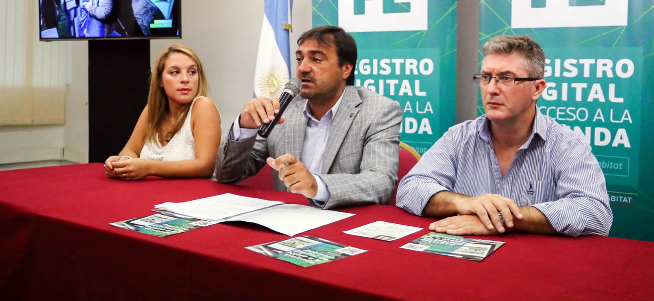 Se presentó el registro digital para solicitantes de viviendas