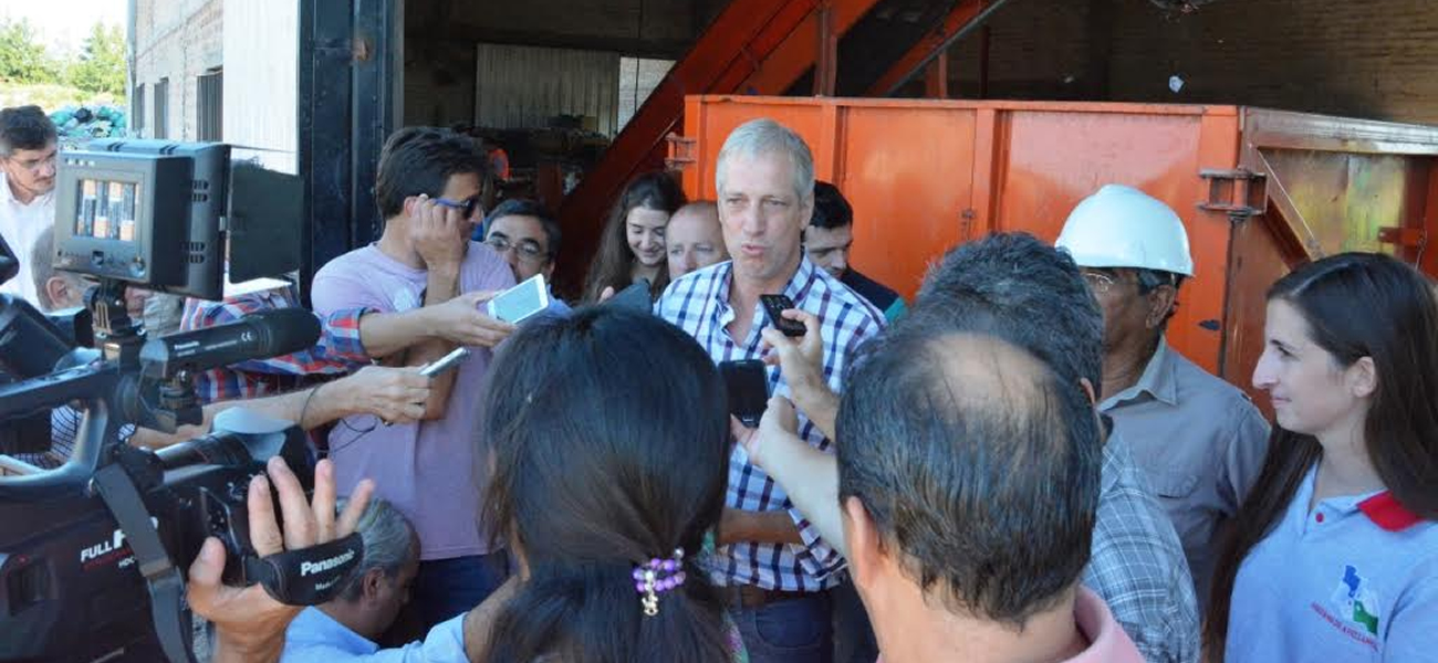 Scarpín destacó como «prioritaria» la recolección diferenciada de residuos