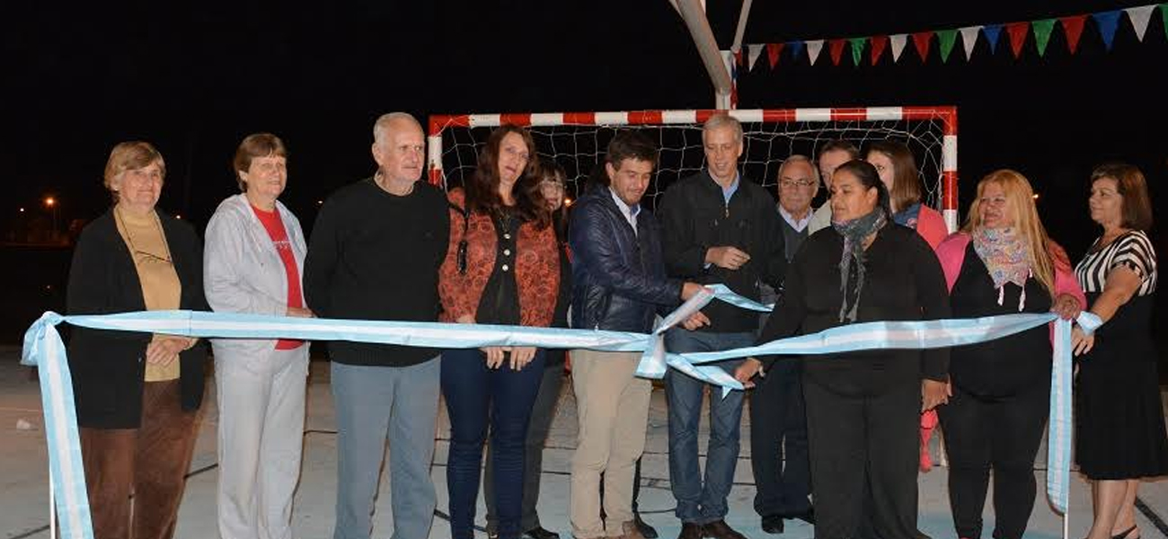 Inauguraron un playón deportivo en Avellaneda