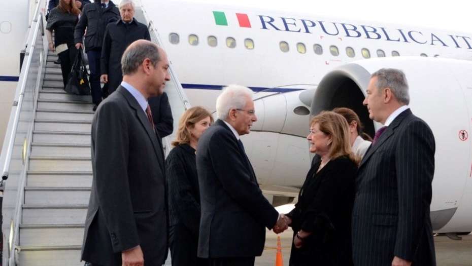 El presidente de Italia llegó con más de 40 empresarios