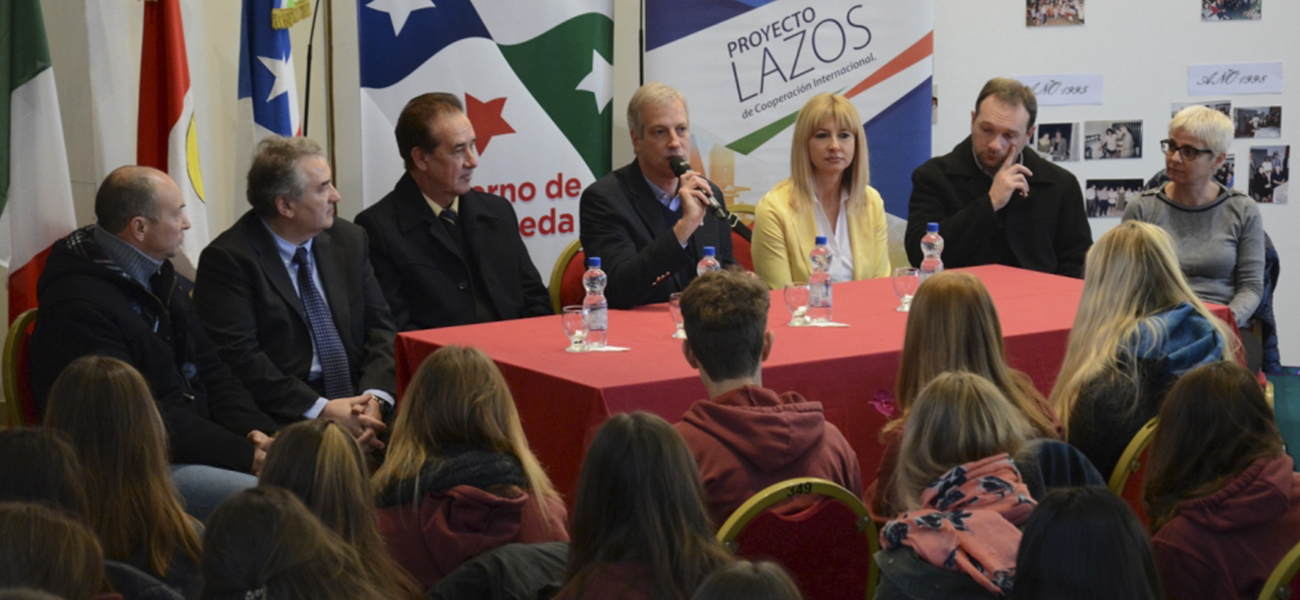 Scarpín recibió a las autoridades del Convitto Friulano Paolo Diácono