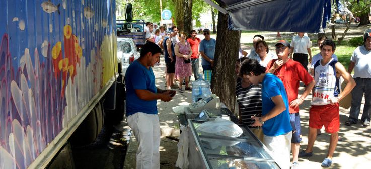 Nuevamente en Reconquista el camión de pescados de mar y mariscos