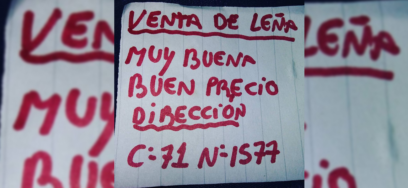 Vende leña y conmovió a vecinos de un barrio de Reconquista