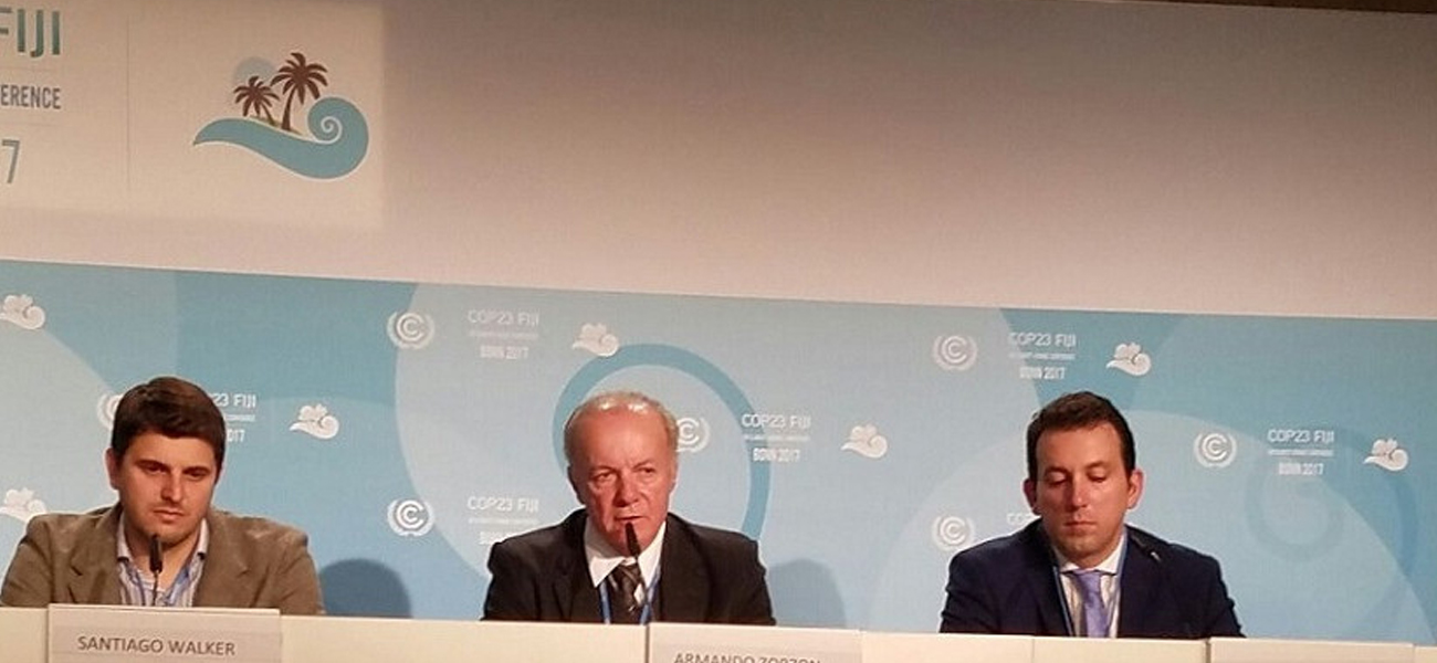 Amado Zorzón participó en la Conferencia de la ONU sobre cambio climático