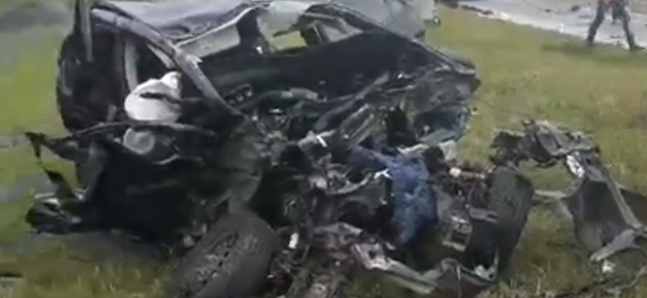 Tremendo accidente en la Ruta 11 a la altura de Recreo