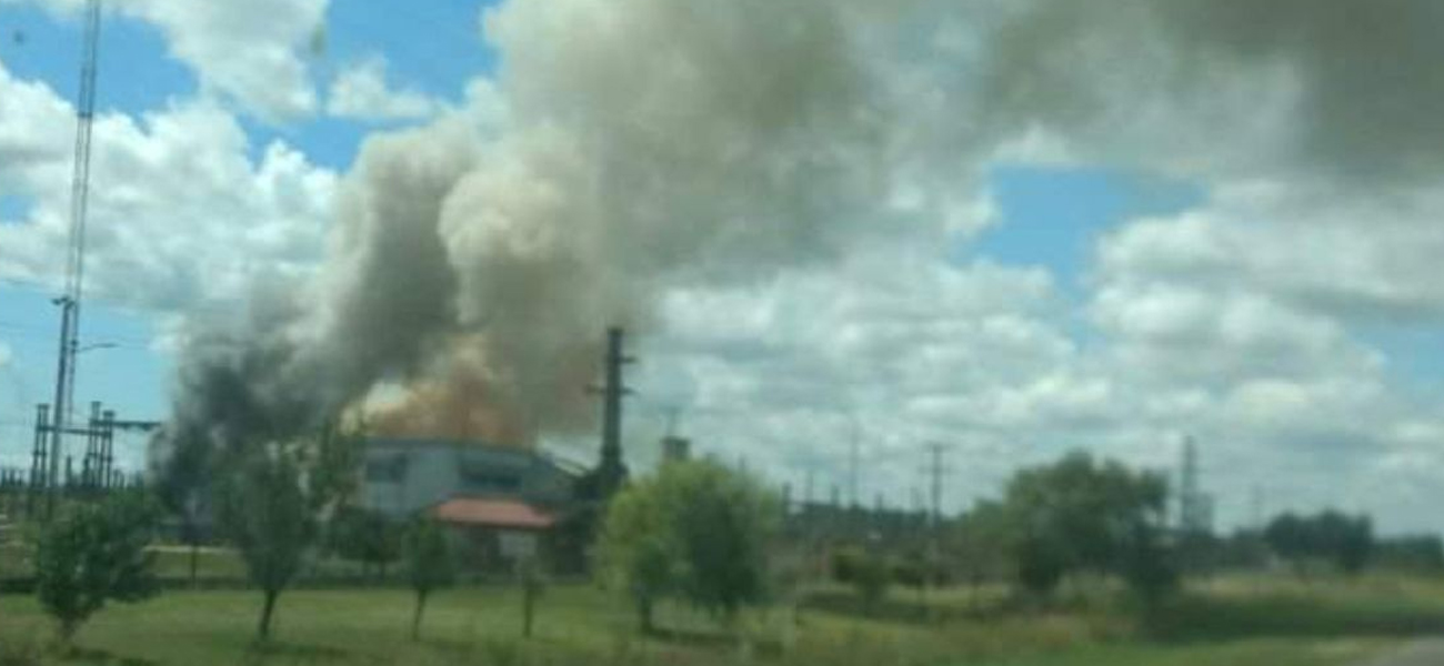Explosión en la estación transformadora de Villa Ocampo