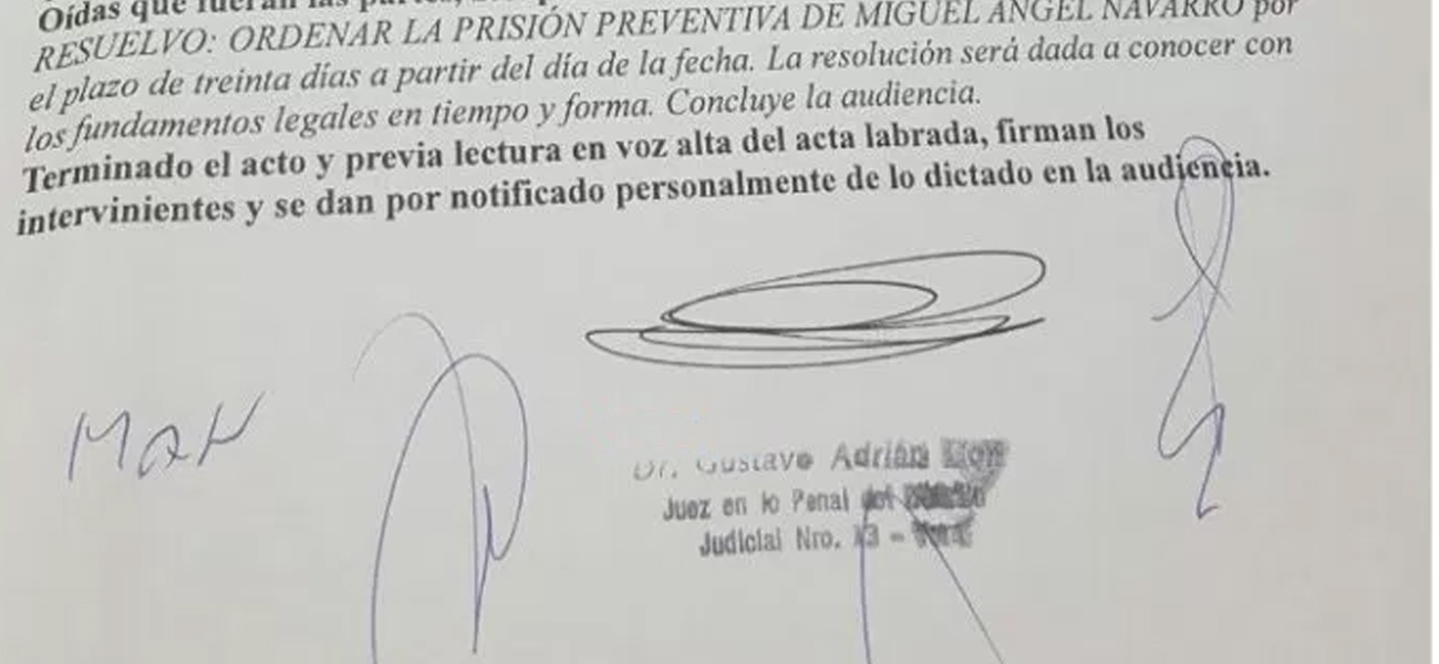 El que amenazó a Fabbroni quedará detenido en prisión preventiva