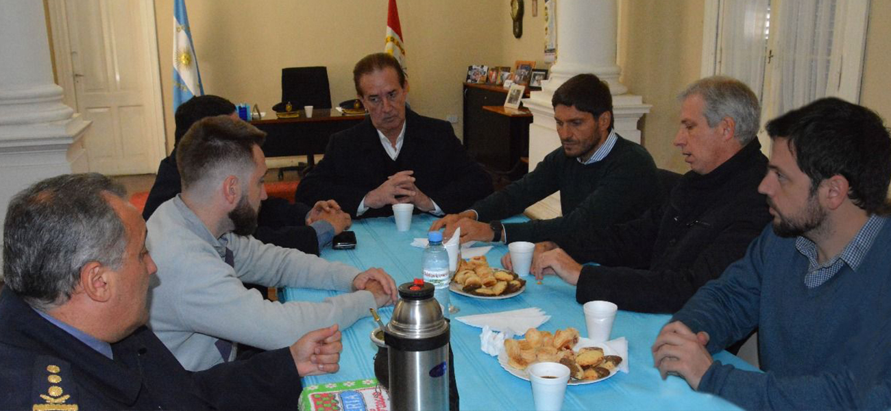Scarpín y Marcón se reunieron con el Ministro de Seguridad