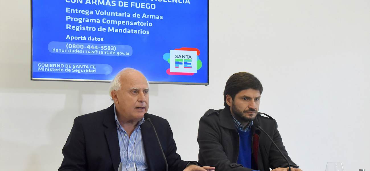 La provincia de Santa Fe presentó un programa para la prevención de la violencia con armas de fuego