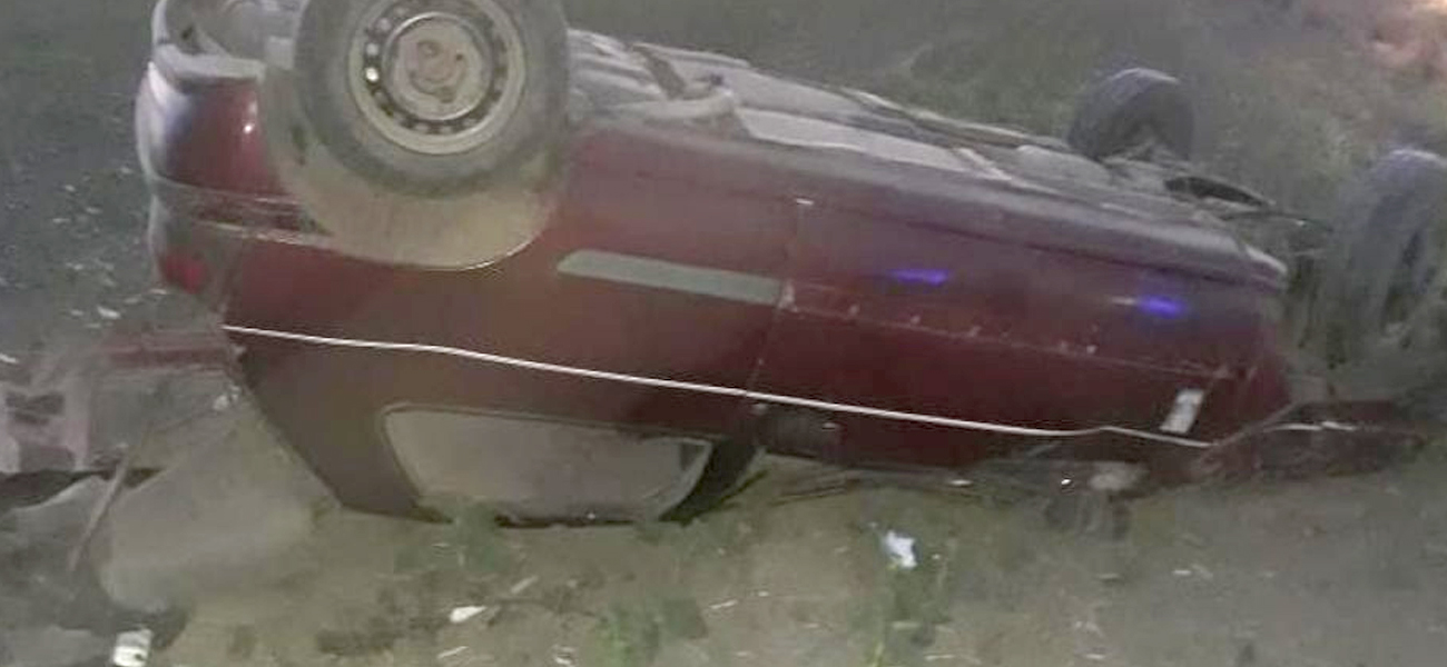 Está grave un hombre que volcó con su auto en la zona rural de Avellaneda