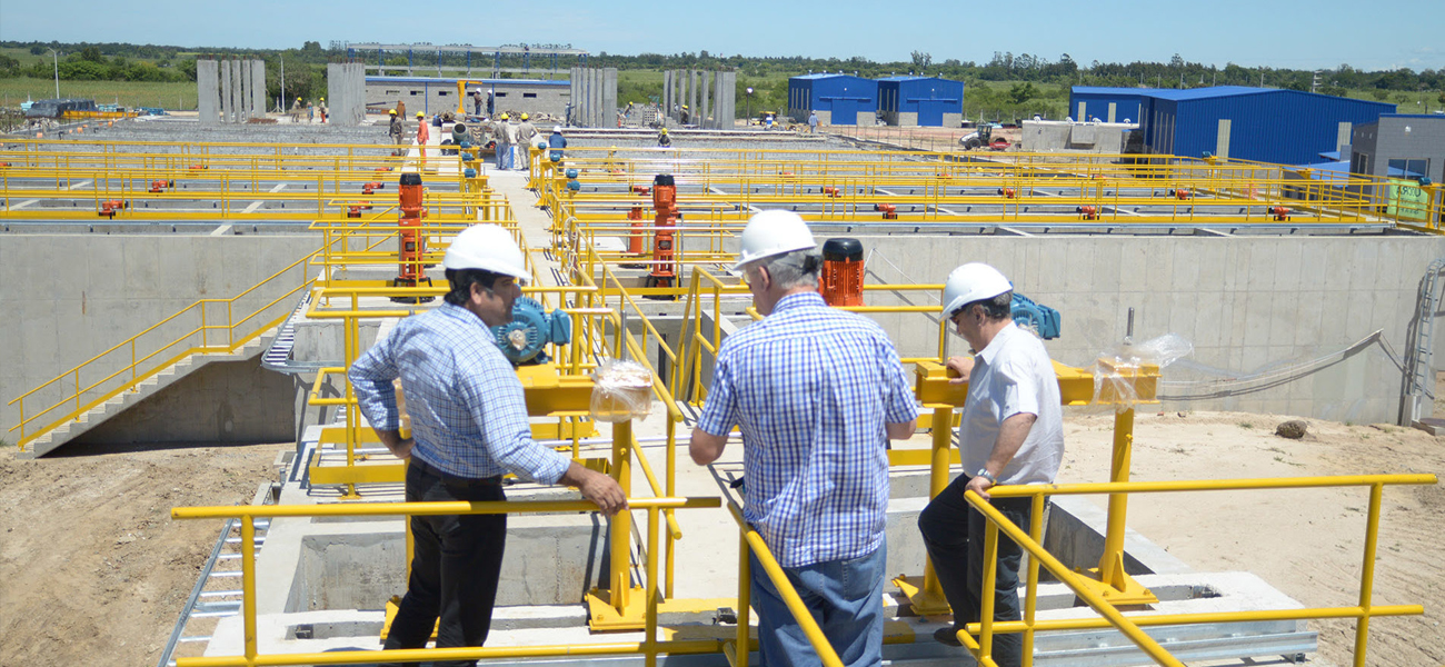 Avanza a buen ritmo la construcción de la planta potabilizadora del acueducto Reconquista