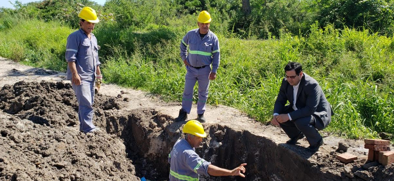 Ampliación de la red cloacal en barrio Noreste