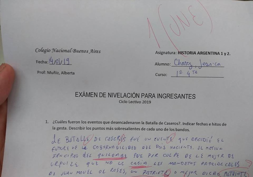 Hizo el examen de ingreso con lenguaje inclusivo: le pusieron un “une”