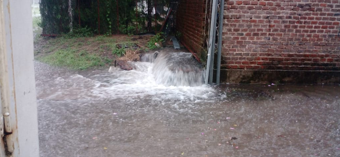 Platense culpó a Berrone por la inundación de su predio y el de los vecinos