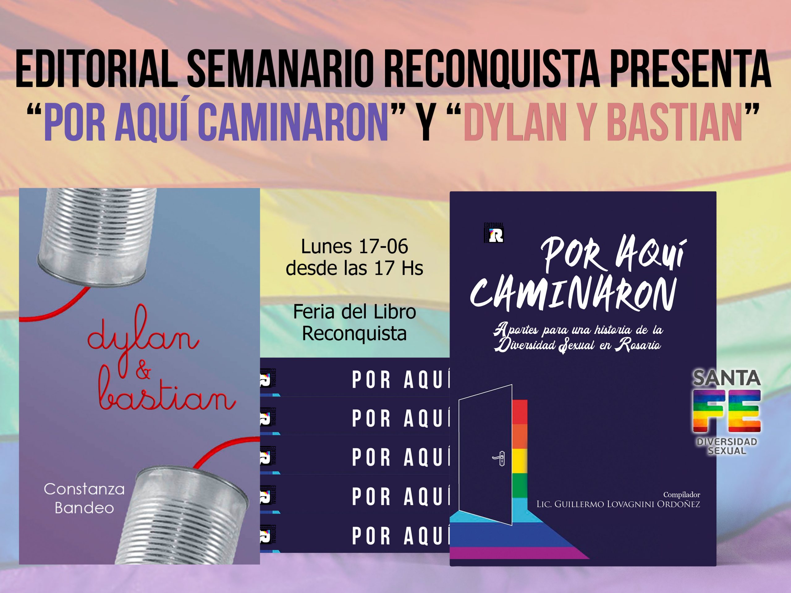 Se presentan dos libros con temática LGBTI en la Feria del Libro de Reconquista