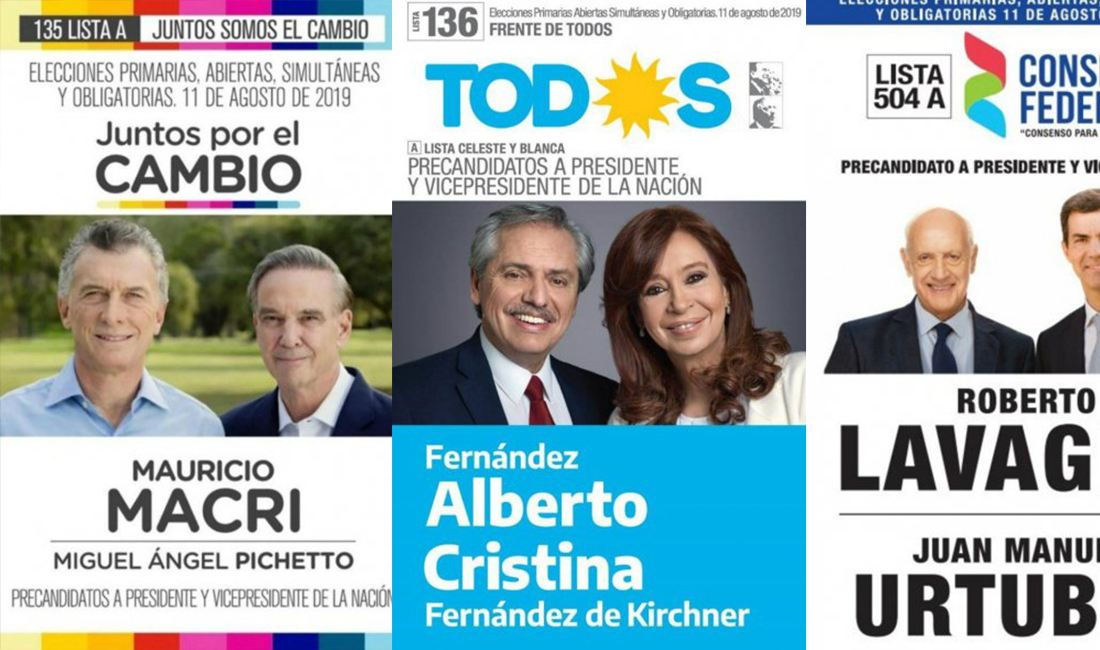 Se dieron a conocer las boletas de las fórmulas que competirán en las PASO