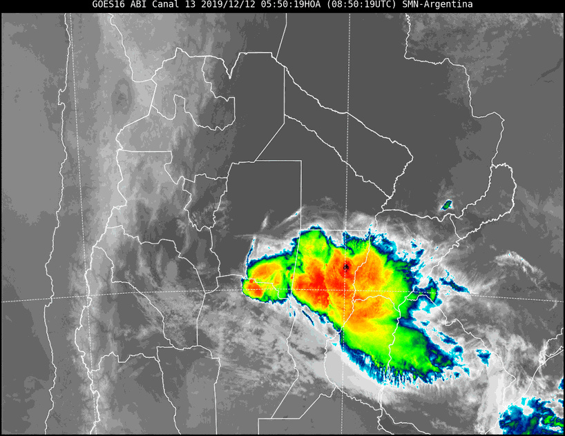 Alerta por tormentas fuertes y ocasional caída de granizo para Reconquista y alrededores