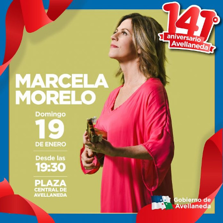 Marcela Morelo le canta el cumpleaños feliz a Avellaneda