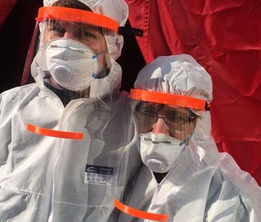 Santafesinos donarán mascarillas de impresión 3D