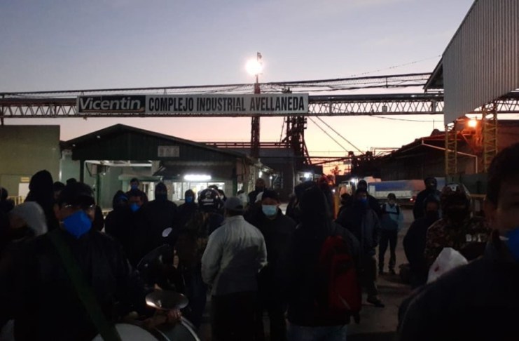 Bloquearon el acceso al complejo Vicentin en Avellaneda