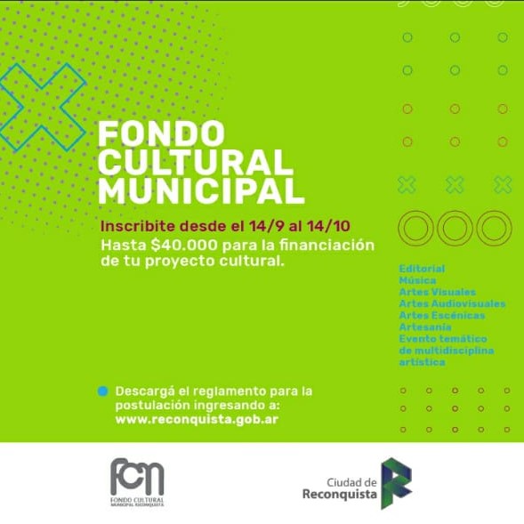 Ya podés inscribirte al Fondo Cultural Municipal 2020