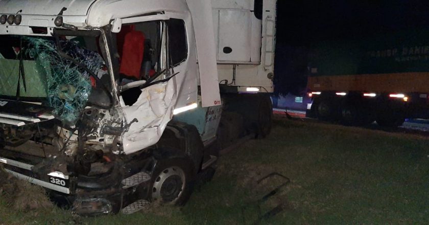 Dos camiones colisionaron en Florencia