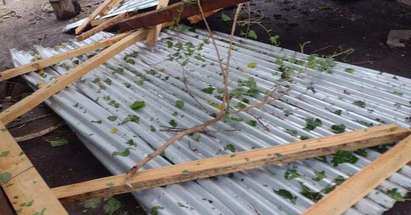 Imágenes de los destrozos por la tormenta en Kilómetro 17, Departamento Vera