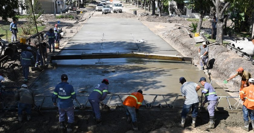Nuevas calles pavimentadas en Avellaneda