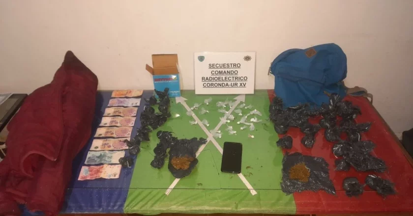 En Coronda: aprehendieron a un nene de 13 años con 60 envoltorios de drogas