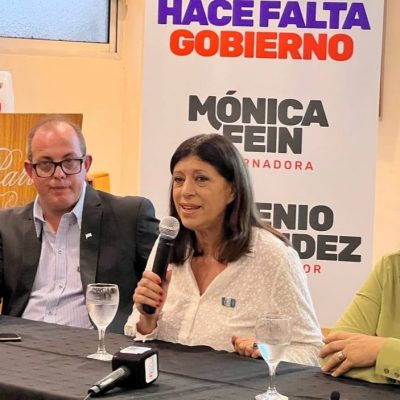 Fein y García iniciaron su recorrida de presentación de listas: «Hay que dejar atrás a Perotti»