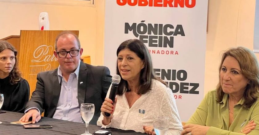 Fein y García iniciaron su recorrida de presentación de listas: «Hay que dejar atrás a Perotti»